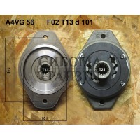 Шестерённый насос F02 T13d101 (с алюминиевой вкладкой)