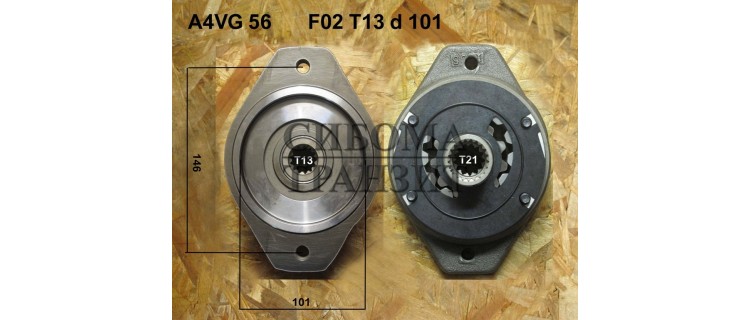 Шестерённый насос F02 T13d101 (с алюминиевой вкладкой)