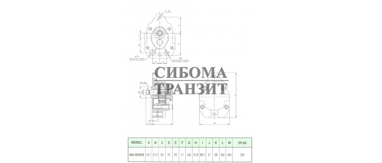 Шестерённый насос T10