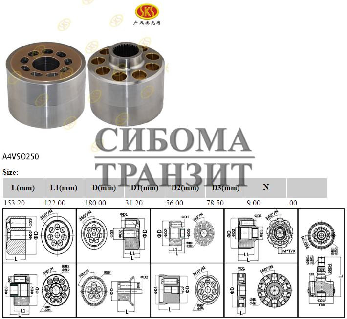 Блок цилиндров 180x153 под тарельчатую пружину (шея уже)