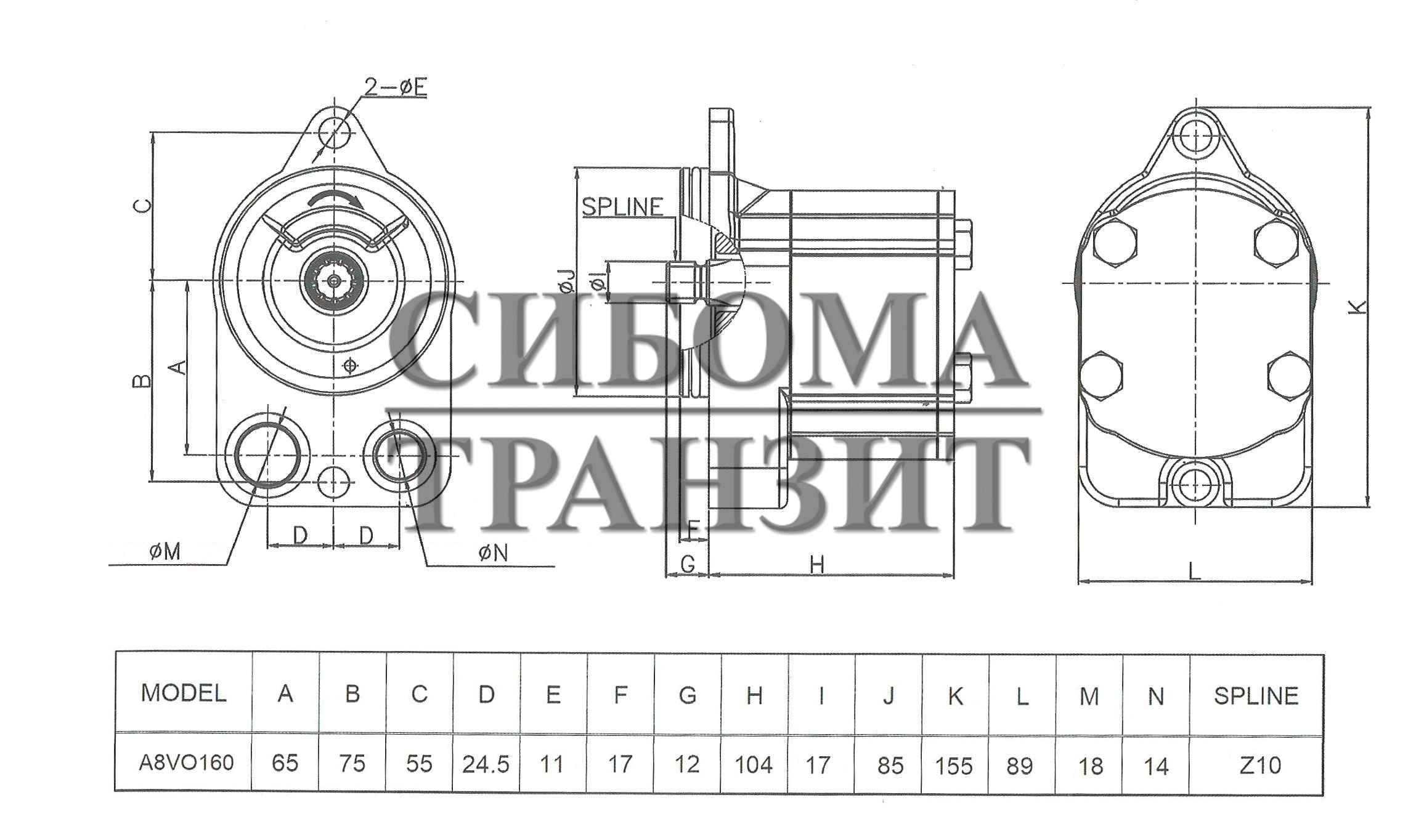 Вспомогательный насос T10